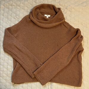 Brown Turtleneck cowl neck sweater BP
